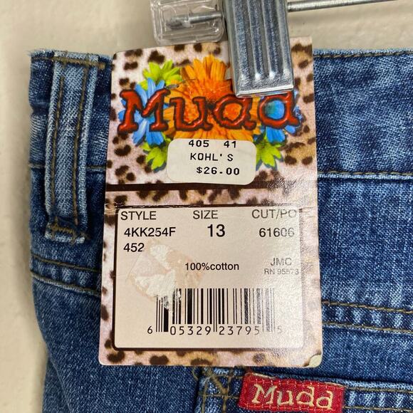 Vintage Mudd Denim Jean Faded Hot Shorts Sz 11 Y2K Grunge Indie Sleeze Bimbocore - Picture 3 of 8